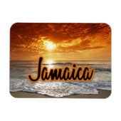 ジャマイカの夕日 マグネット (横)