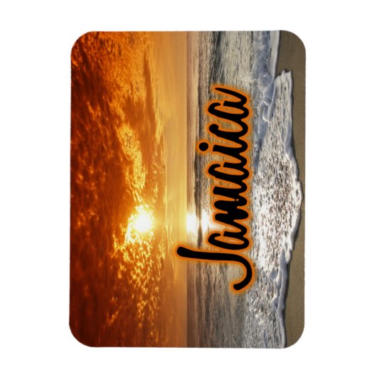 ジャマイカの夕日 マグネット (縦)