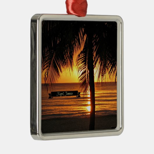 ジャマイカの夕日 メタルオーナメント (右)