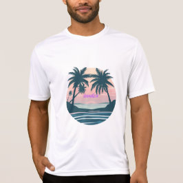 ジャマイカの夕焼けのアザラシ Tシャツ