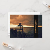 ジャマイカの夕焼け カード (正面/裏面インサイチュ)