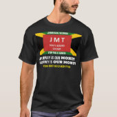 ジャマイカの女性　ベーシック　ダークTシャツ Tシャツ (正面)