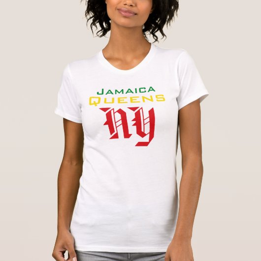 ジャマイカの女王NY Tシャツ (正面)