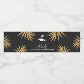 ジャマイカの島の誕生日ウォーターボトルラベル ペットボトルラベル (シングルラベル)