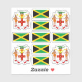 ジャマイカの州のシンボル/腕と旗のコート シール (シート)