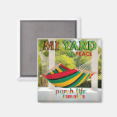 ジャマイカの我が家が私の平穏 マグネット (正面/裏面)