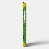 ジャマイカの旗が付いている古いアコースティックギター Case-Mate iPhoneケース (裏面 / 左)