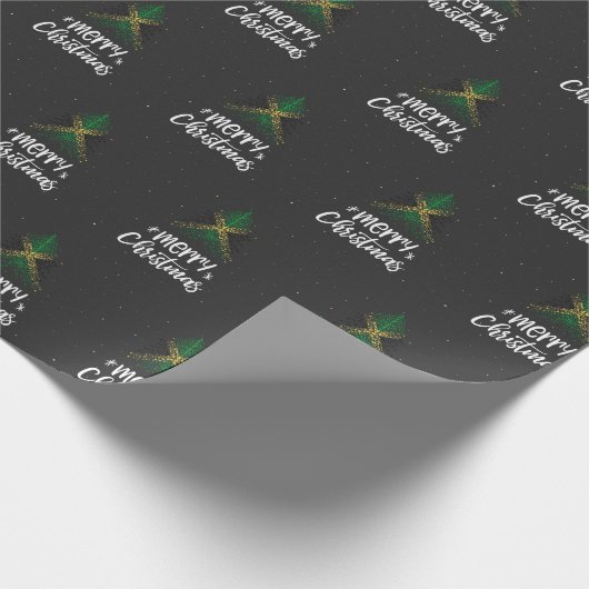 ジャマイカの旗とのメリークリスマス ラッピングペーパー (角)