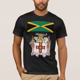 ジャマイカの旗と文化的シンボルの誇り Tシャツ