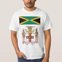 ジャマイカの旗と文化的シンボルの誇り Tシャツ