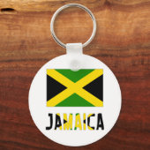 ジャマイカの旗と文字 キーホルダー (正面)