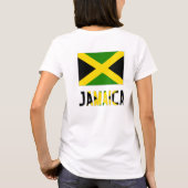 ジャマイカの旗と文字 Tシャツ (裏面)