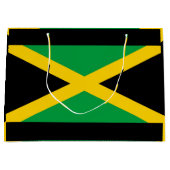 ジャマイカの旗のギフトバッグ ラージペーパーバッグ (正面)