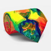 ジャマイカの旗のライオンのとどろき! ネクタイ (ロール)