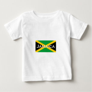 ジャマイカの旗のロゴ ベビーTシャツ