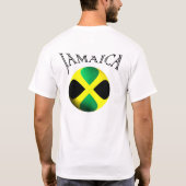 ジャマイカの旗の世界テストシリーズコオロギのTシャツ Tシャツ (裏面)