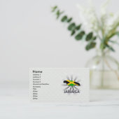 ジャマイカの旗の地図2.0 名刺 (スタンド正面)