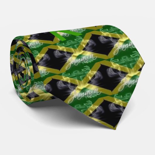 ジャマイカの旗、ジャマイカの旗、ジャマイカの旗、jamai… ネクタイ (ロール)