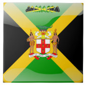 ジャマイカの旗 タイル (正面)