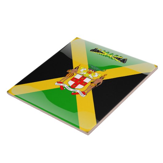 ジャマイカの旗 タイル (側面)