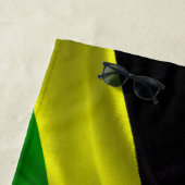 ジャマイカの旗 ビーチタオル (インサイチュ)