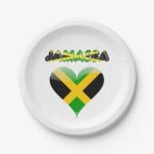 ジャマイカの旗 ペーパープレート (正面)