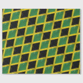 ジャマイカの旗 ラッピングペーパー (フラット)