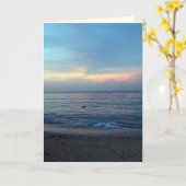 ジャマイカの日の出 カード (黄色い花)