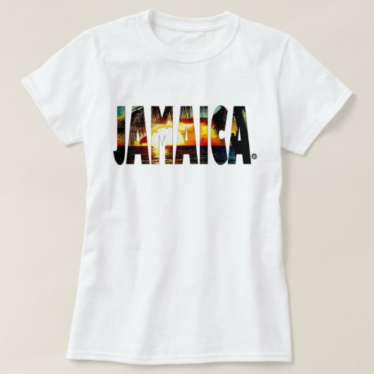 ジャマイカの日没のジャマイカのTシャツのオンラインの販売 Tシャツ (デザイン正面)