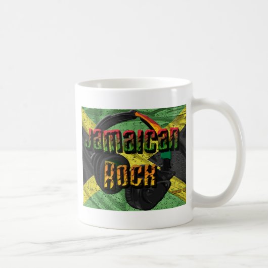 ジャマイカの石の旗の範囲 コーヒーマグカップ (右)