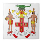 ジャマイカの紋章付き外衣 タイル (正面)