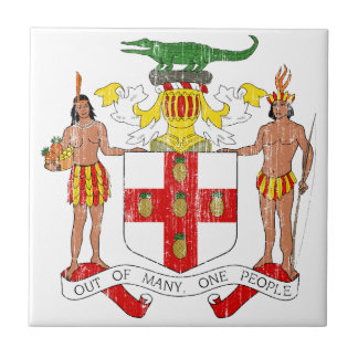 ジャマイカの紋章付き外衣 タイル