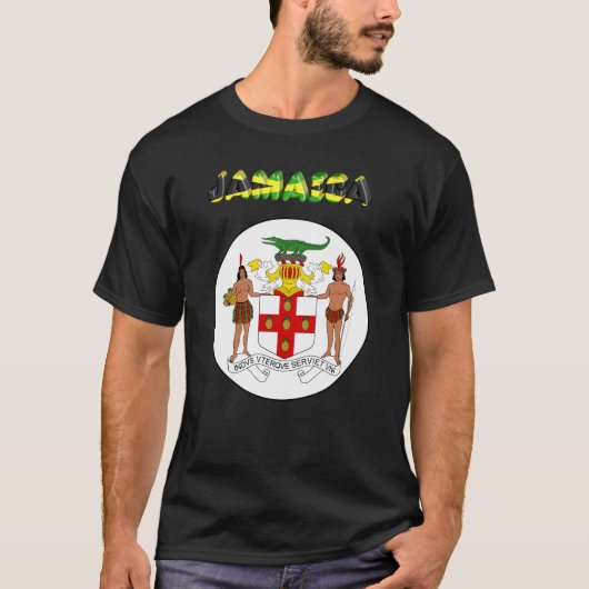 ジャマイカの紋章付き外衣 Tシャツ (正面)