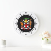 ジャマイカの紋章 ラージ壁時計 (ホーム)