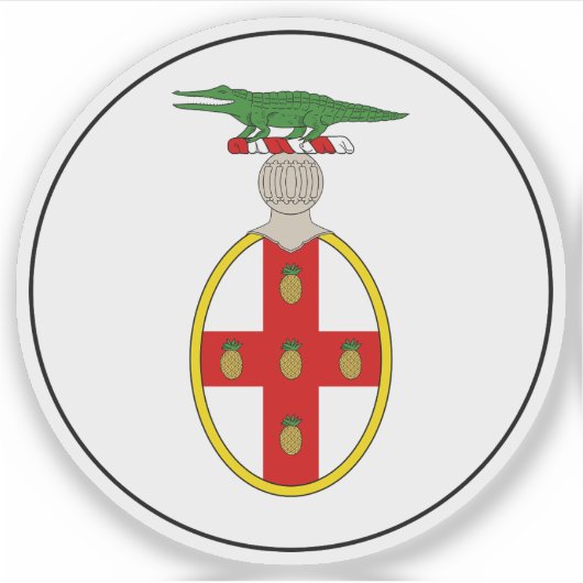 ジャマイカの紋章（1875年～1906年） シール (正面)