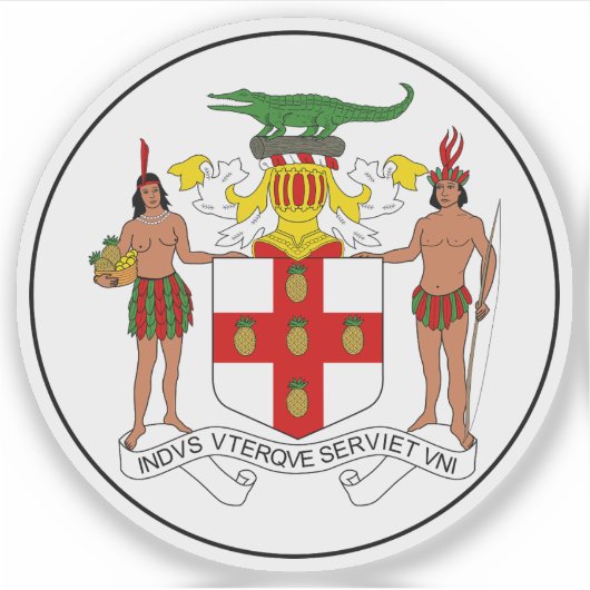 ジャマイカの紋章（1957年～1962年） シール (正面)