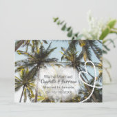 ジャマイカの結婚式結婚した後のパーティー 招待状 (スタンド正面)