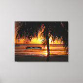 ジャマイカの美しい夕日 キャンバスプリント (正面)
