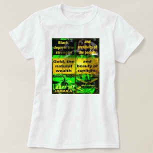 ジャマイカの色の定義または意味は?Tシャツ Tシャツ