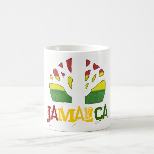 ジャマイカの茶マグ コーヒーマグカップ (中央)