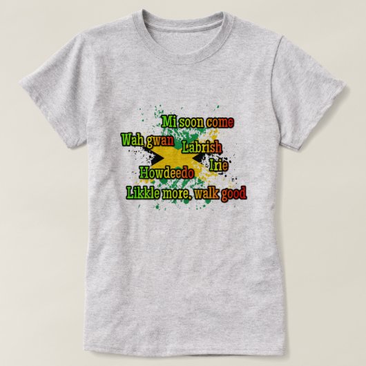 ジャマイカの表現 Tシャツ (デザイン正面)