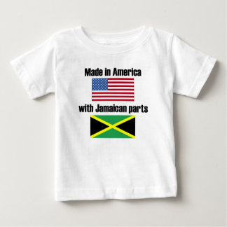 ジャマイカの部品が付いているアメリカで作られる ベビーTシャツ