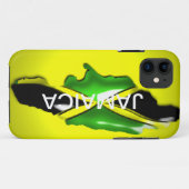 ジャマイカの黄色い箱の地図 Case-Mate iPhoneケース (裏面(横))