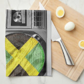 ジャマイカのboombox キッチンタオル (四つ折り)