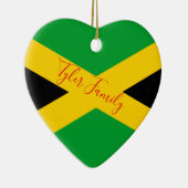 ジャマイカのFlag|パーソナライズなクリスマスのオーナメント セラミックオーナメント (右)