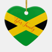 ジャマイカのFlag|パーソナライズなクリスマスのオーナメント セラミックオーナメント (正面)