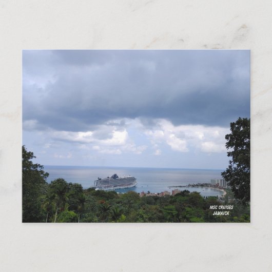 ジャマイカのMSCの山頂の眺め ポストカード (正面)