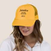 ジャマイカは金ゴールドトラック帽を手に入れる キャップ (インサイチュ)