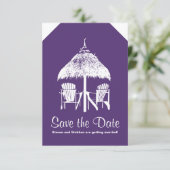 ジャマイカへのスーツケースタグ セーブザデート (スタンド正面)