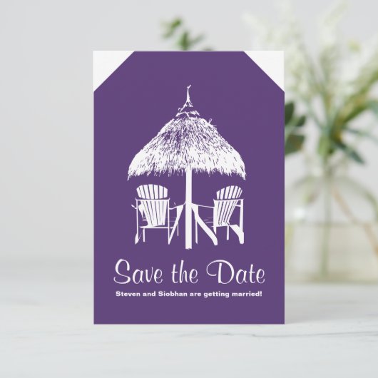 ジャマイカへのスーツケースタグ セーブザデート (スタンド正面)